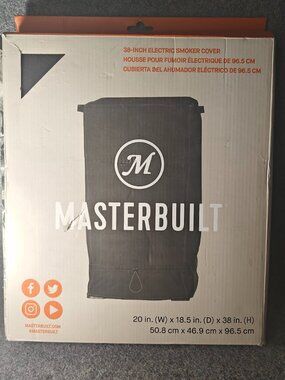 Masterbuilt 38" Electric Smoker Cover MB20080119 Weather‑Resistant NEW
